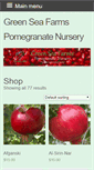 Mobile Screenshot of greenseapomegranates.com